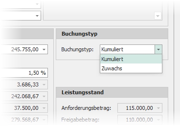 Gruppe "Buchungstyp"