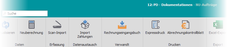 Multifuniktionsleiste "Allgemein"