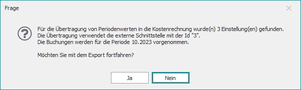 Export Periodenwerte Export Periodenwerte