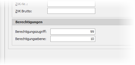 Personaltabelle mit VIP-Berechtigungen