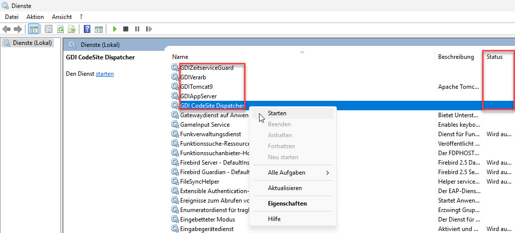 Personalzeiterfassung_Update_Dienste_starten_Dienste