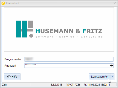 Personalzeiterfassung_Update_Installation_Lizenzabruf