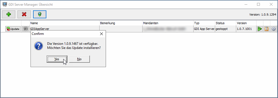 Personalzeiterfassung_Update_Server_Manager_Update_Installation