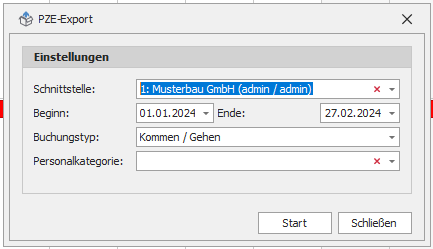 Filter auf Personalkategorie