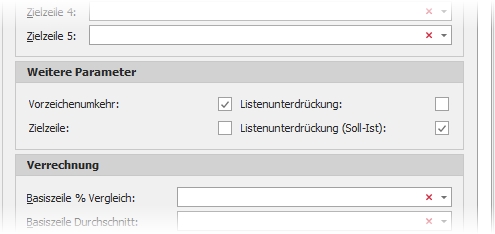 Gruppe "Weitere Parameter" Gruppe "Weitere Parameter"